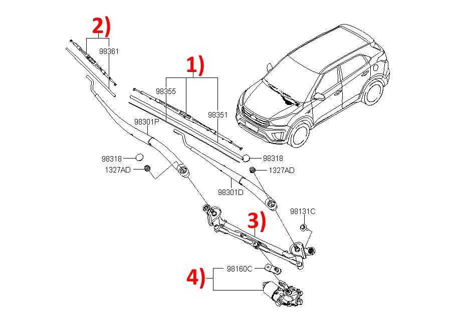 Замена стеклоочистителя hyundai creta (хендай крета) - avtozam