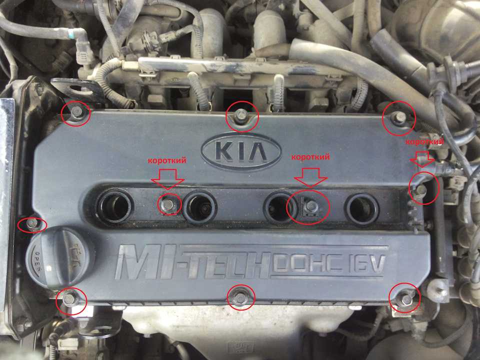 Замена прокладки клапанной крышки kia spectra (киа спектра) - avtozam