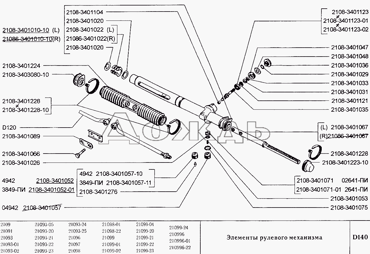 Замена рулевого наконечника на ваз 2108, ваз 2109, ваз 21099