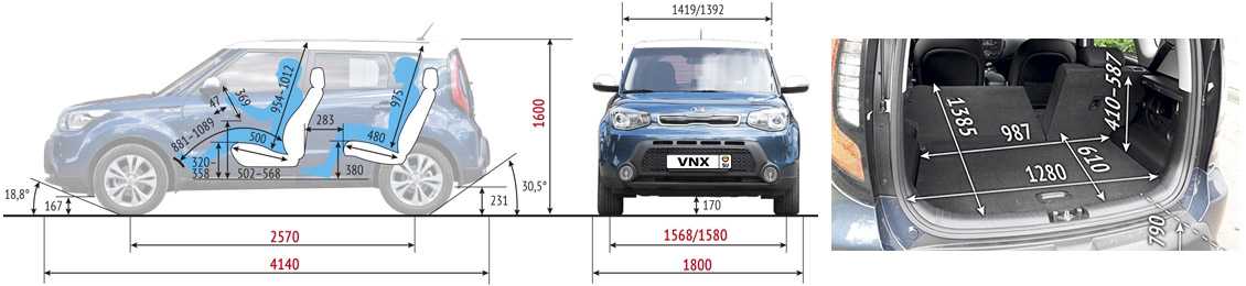 Шпаргалка по расходникам kia soul (am - 1 поколение) (2009-2013)