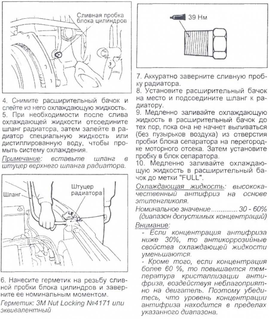 Описание самостоятельного процесса замены охлаждающей жидкости в Хендай Старекс H1 Рекомендации автолюбителю Фото и видеоматериалы