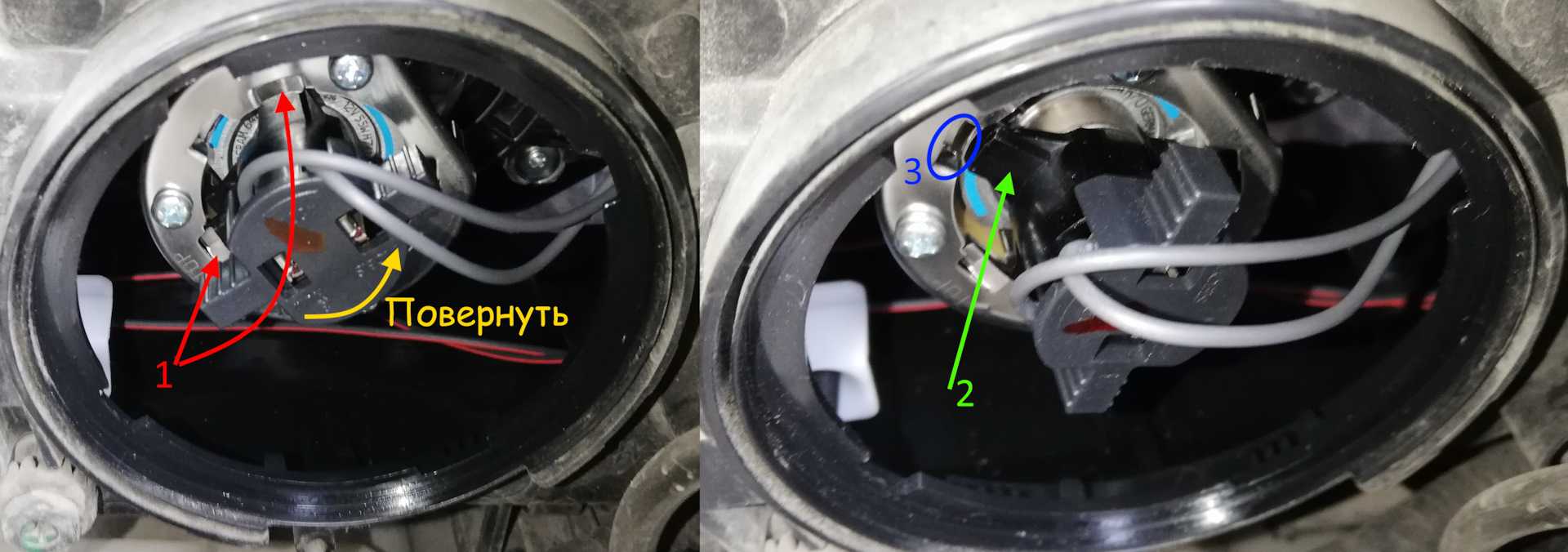 Лампы kia ceed - замена ближнего света на моделях jd, 2008, 2011 и 2013