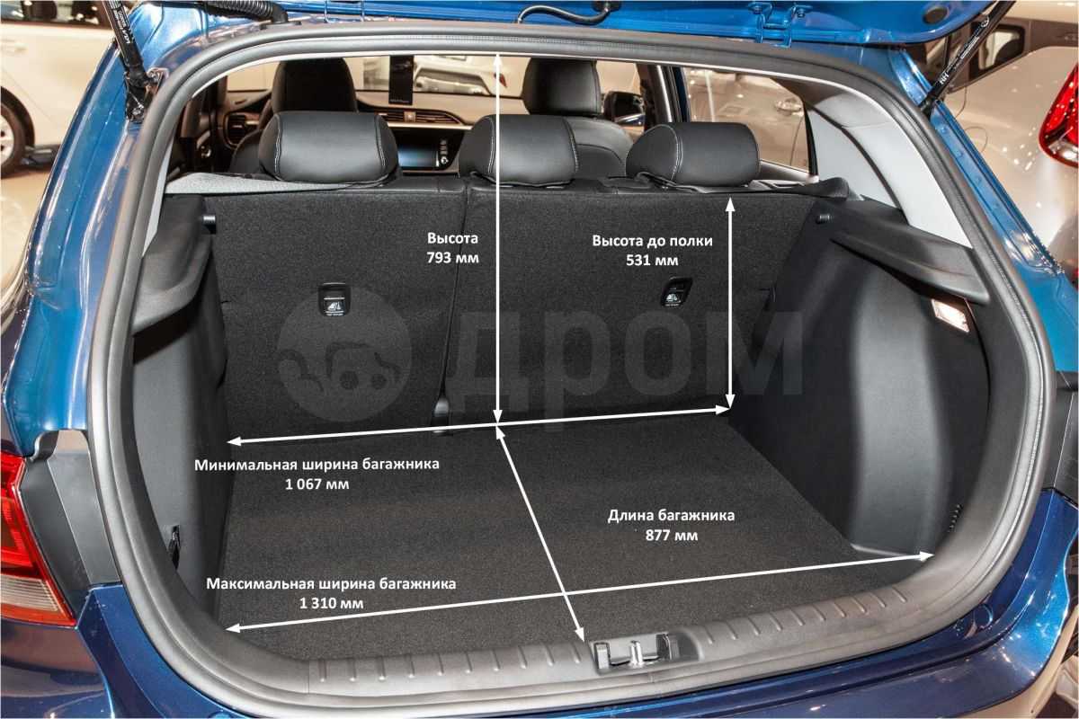 Kia rio 3 объем багажника | вместительность, размер и габариты седана и хэтчбека