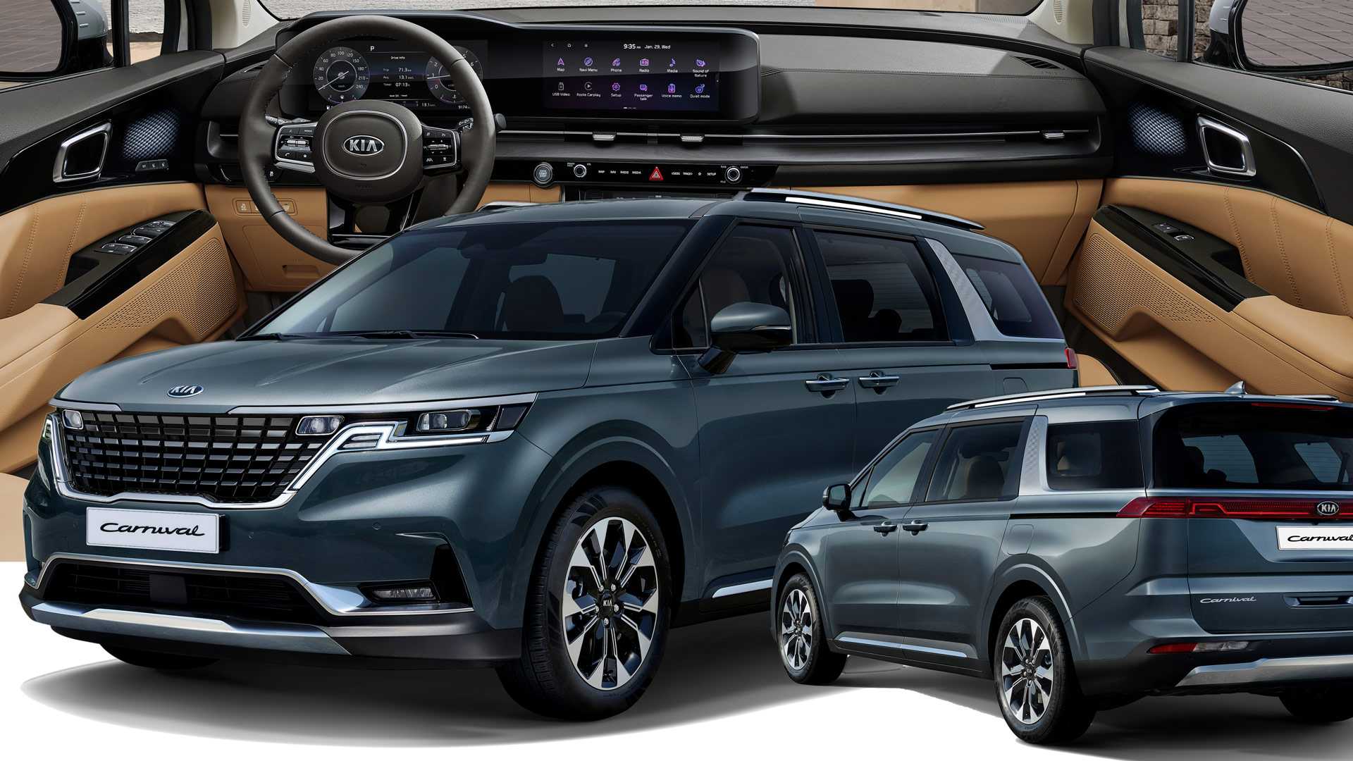 Kia carnival - характеристики, комплектации, описание фото