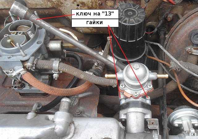 Замена бензонасоса на карбюраторных ваз 2108, ваз 2109, ваз 21099